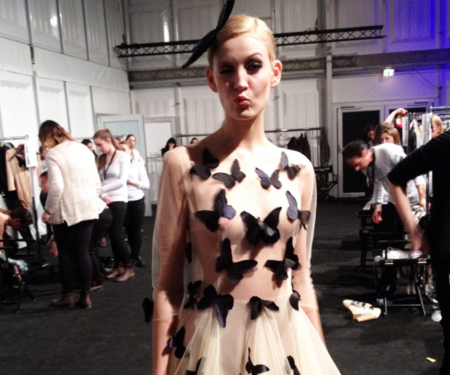 Fashion Week Model Catwalk Friseur Pentek